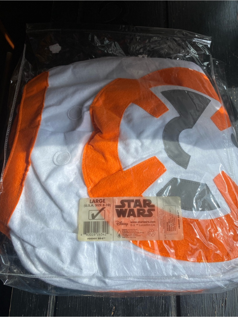 Disney Star Wars BB-8 Kids Costume - Orange, White & Gray